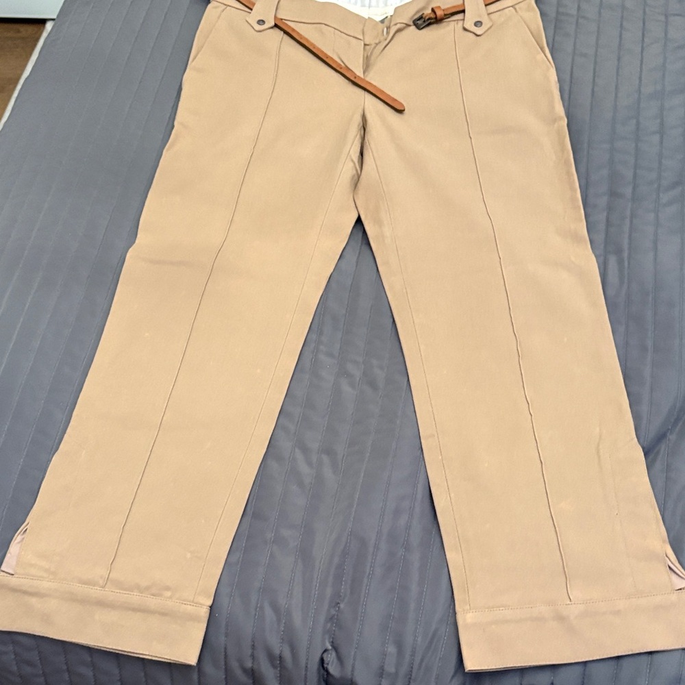 Sportmax Beige Chinos with Belt